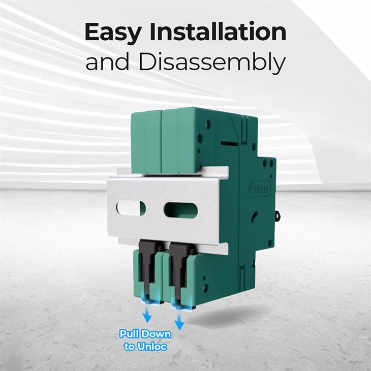 FEEO Solar Disconnect Breaker Switch 2P 550VDC 800VDC TUV CB Standard high quality