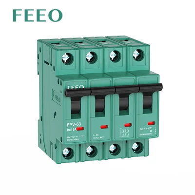 PV 10KA 250V 500V 750V 1000V 1P 2P 3P 4P Fotonaponski solarni DC MCB minijaturni prekidač za PV sustav